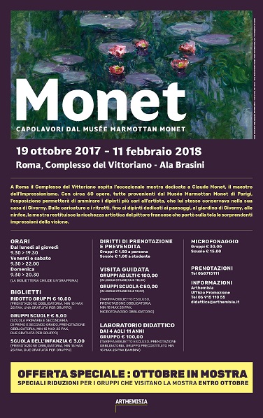 Featured image for “La mostra su “Monet” a Roma dal 19 ottobre”
