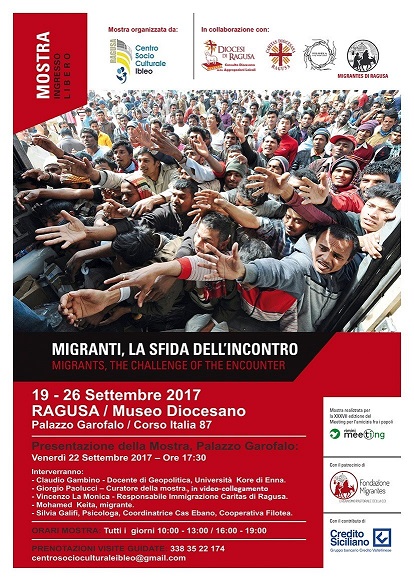 Featured image for “La mostra sui migranti a Ragusa, dal 19/9”