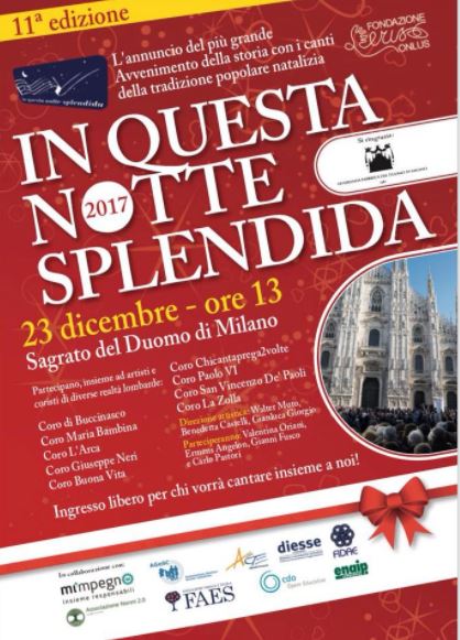 Featured image for ““In questa notte splendida” sul sagrato del Duomo, 23/12”