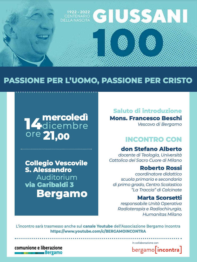 Featured image for “Bergamo: Passione per l’uomo, passione per Cristo”