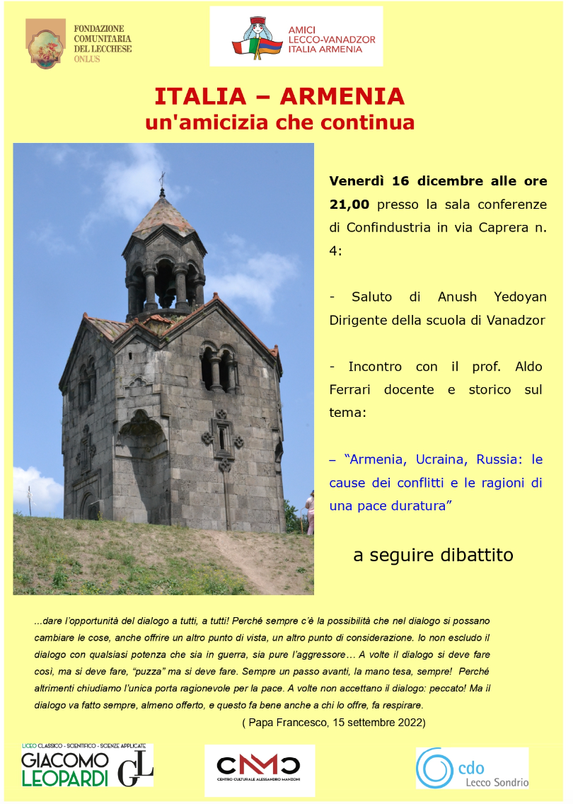 Featured image for “Lecco: Italia – Armenia”