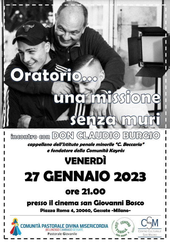 Featured image for “Gessate (Mi): Oratorio..una missione senza muri”