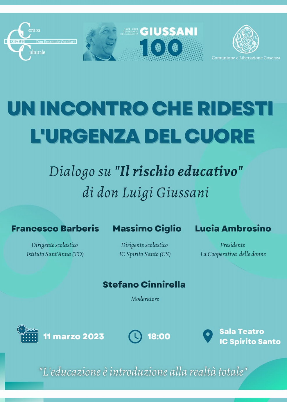 Featured image for “Cosenza: “Il rischio educativo””