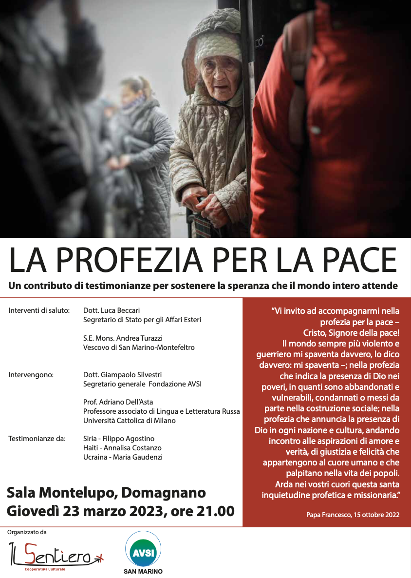 Featured image for “San Marino:Testimonianze per sostenere la speranza”