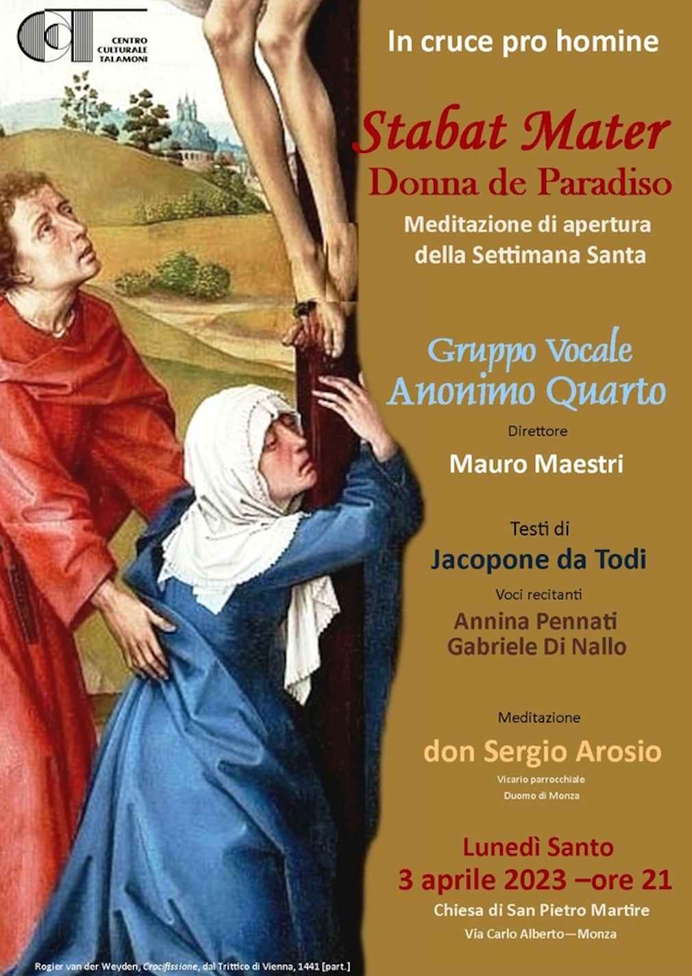 Featured image for “Monza: Stabat Mater, Donna de Paradiso”