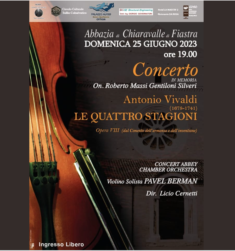 Featured image for “Tolentino: Concerto in onore di Roberto Mass”