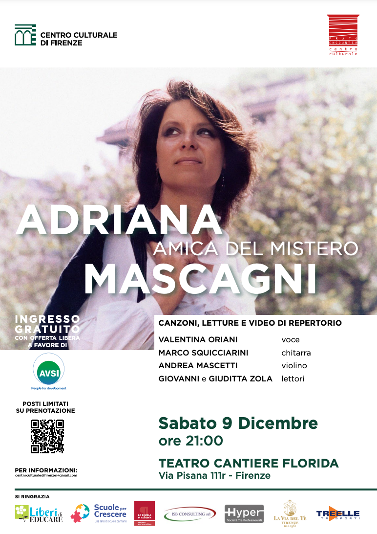 Featured image for “Firenze: Adriana Mascagni. Amica del Mistero”