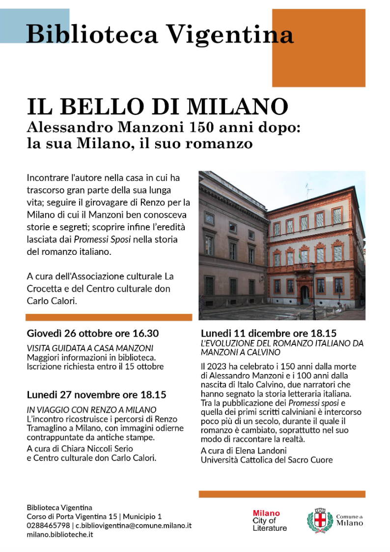 Featured image for “Milano: L’evoluzione del romanzo italiano”
