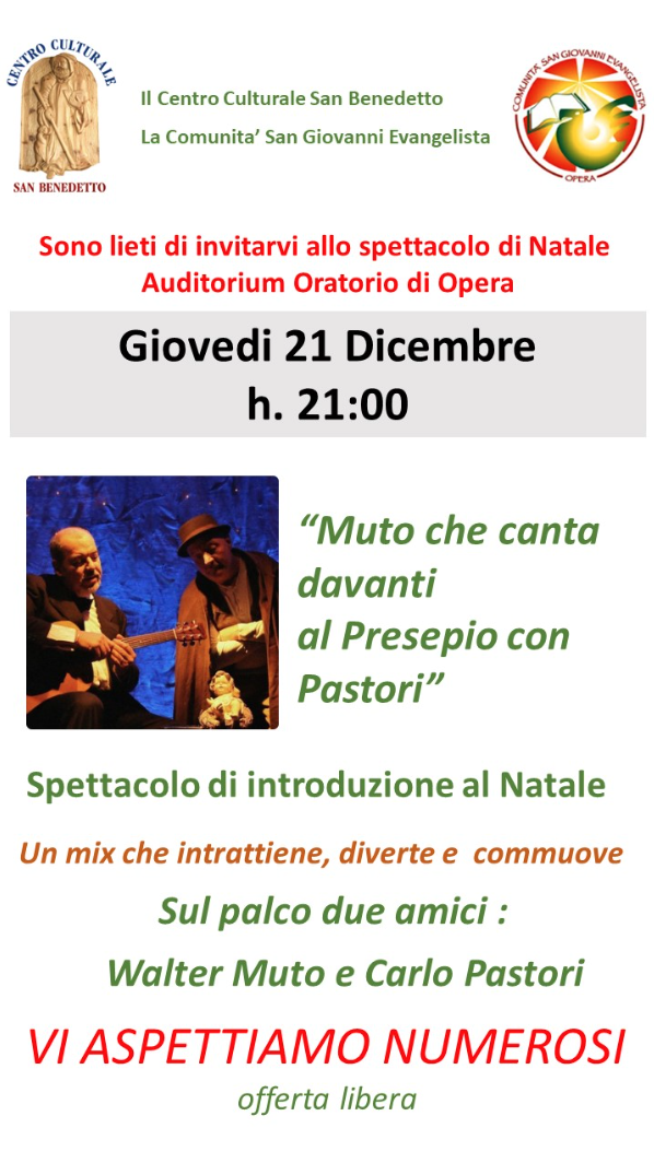 Featured image for “Opera (Mi): Spettacolo di Natale”