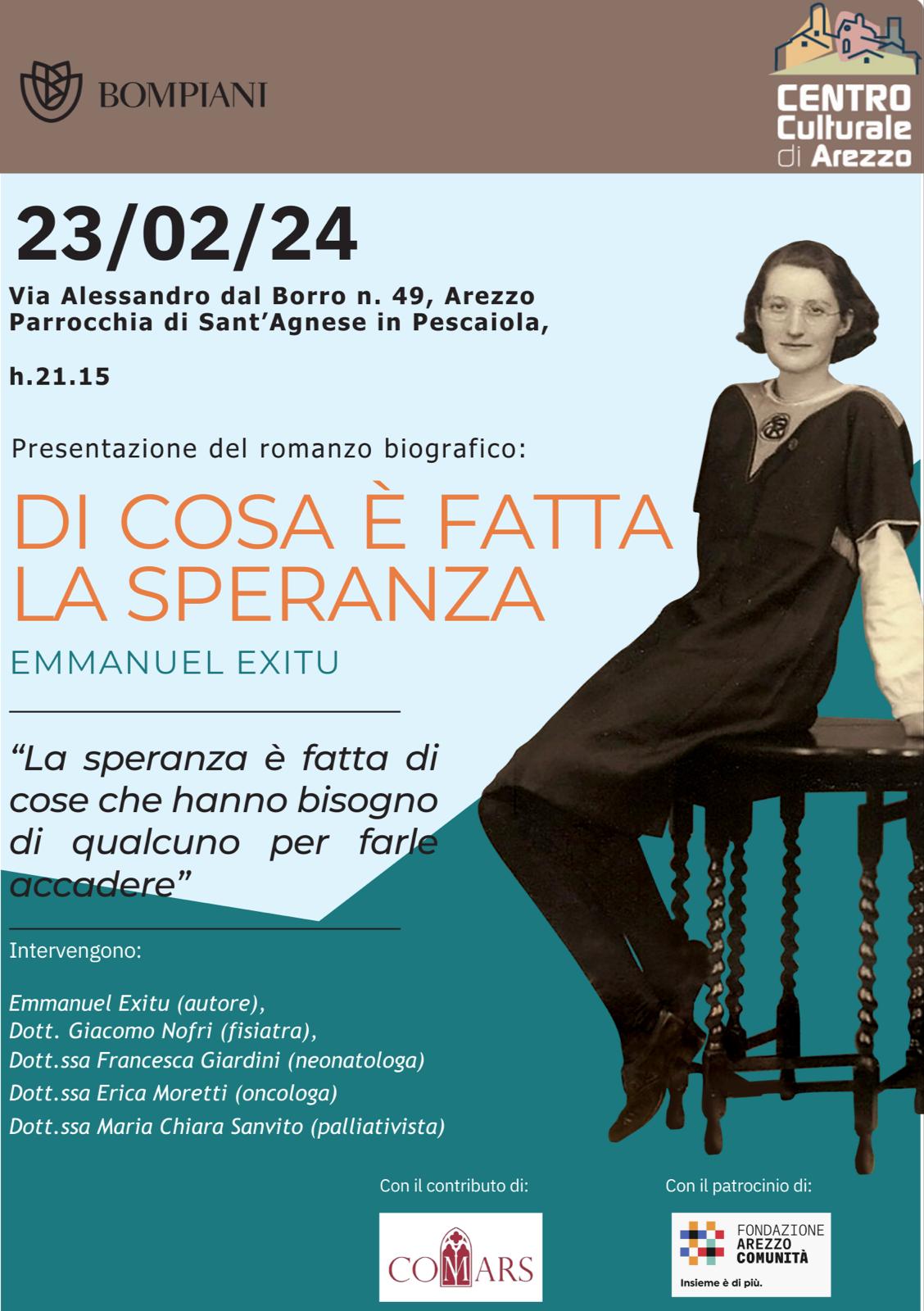 Featured image for “Arezzo: Di cosa è fatta la speranza. Cicely Saunders”