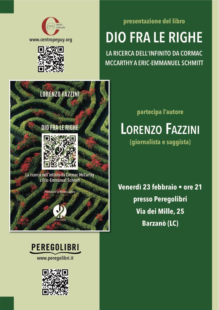 Featured image for “Barzanò (Lc): Dio fra le righe. Presentazione del libro di Lorenzo Fazzini”
