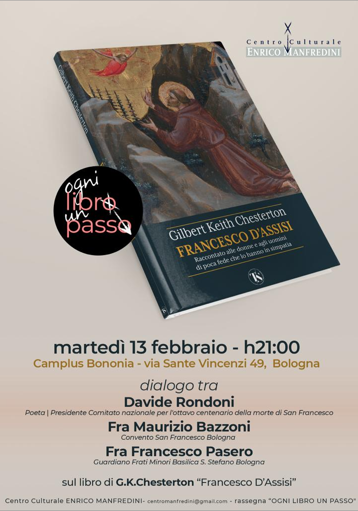 Featured image for “Bologna: Ogni libro un passo. Francesco D’Assisi di Chesterton”