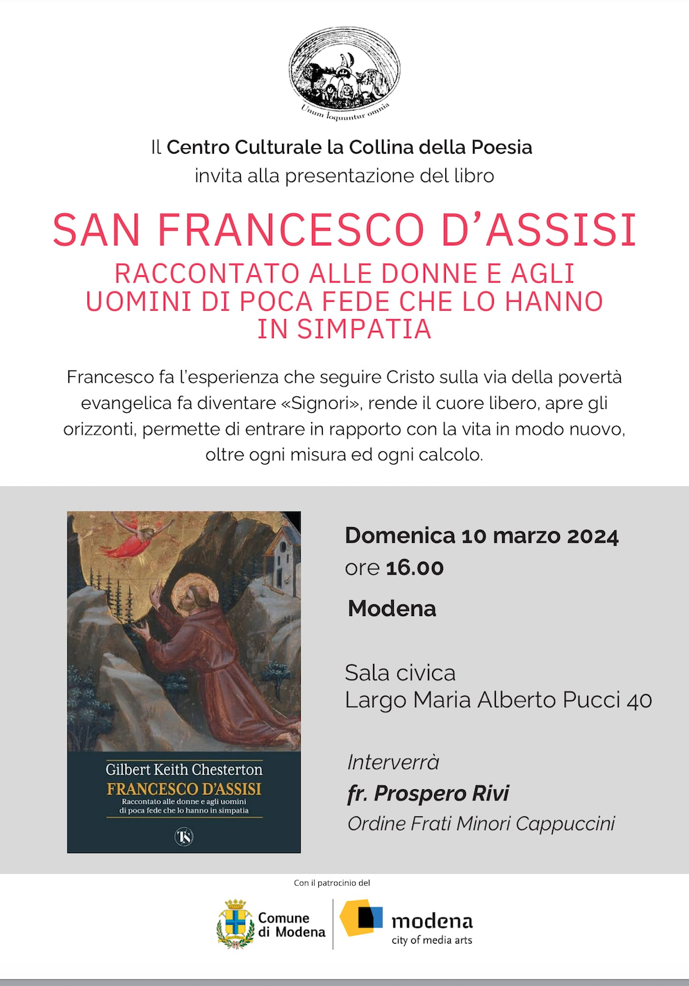 Featured image for “Modena: San Francesco D’Assisi. Presentazione del libro”