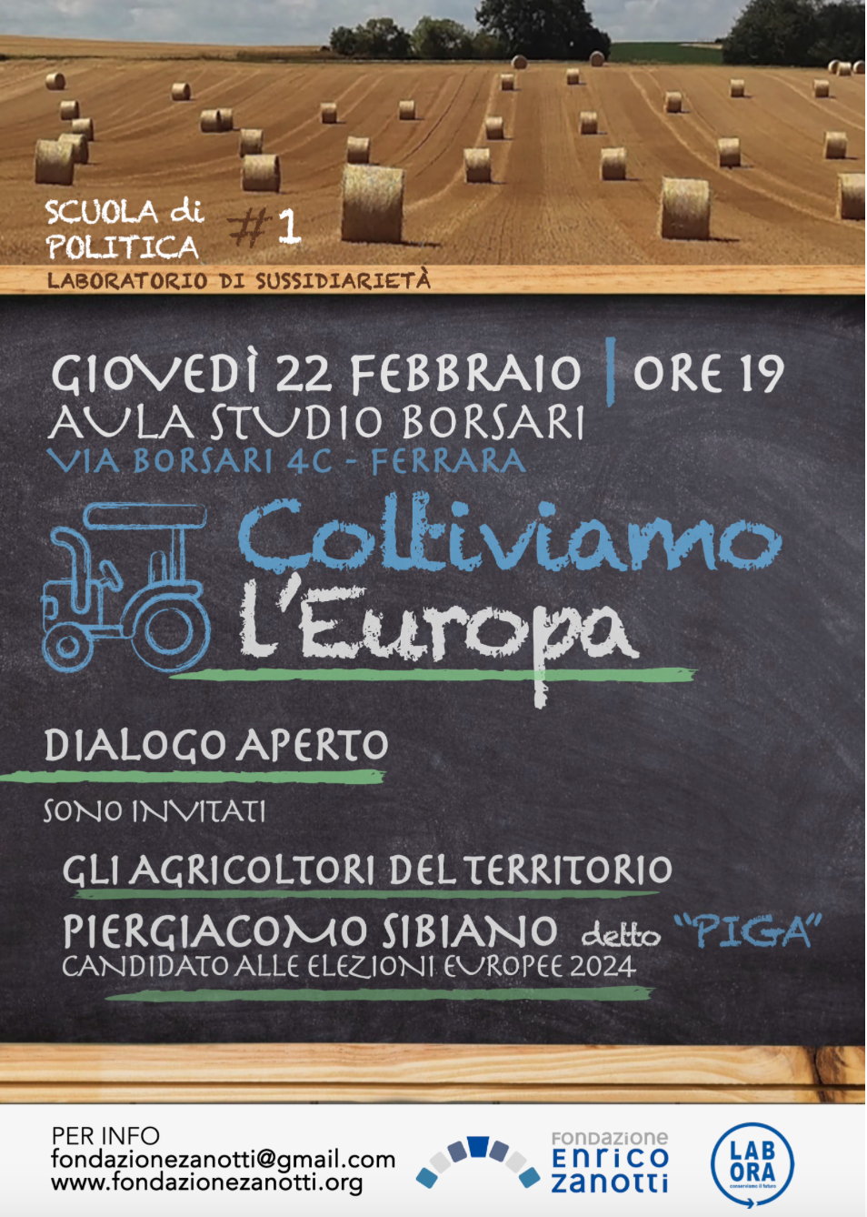 Featured image for “Coltiviamo l’Europa a Ferrara. Scuola di Politica”