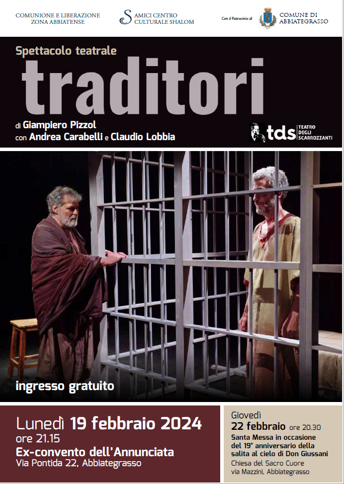 Featured image for “Abbiategrasso (Mi): “Traditori” con Andrea Carabelli e Claudio Lobbia – di Giampiero Pizzol”