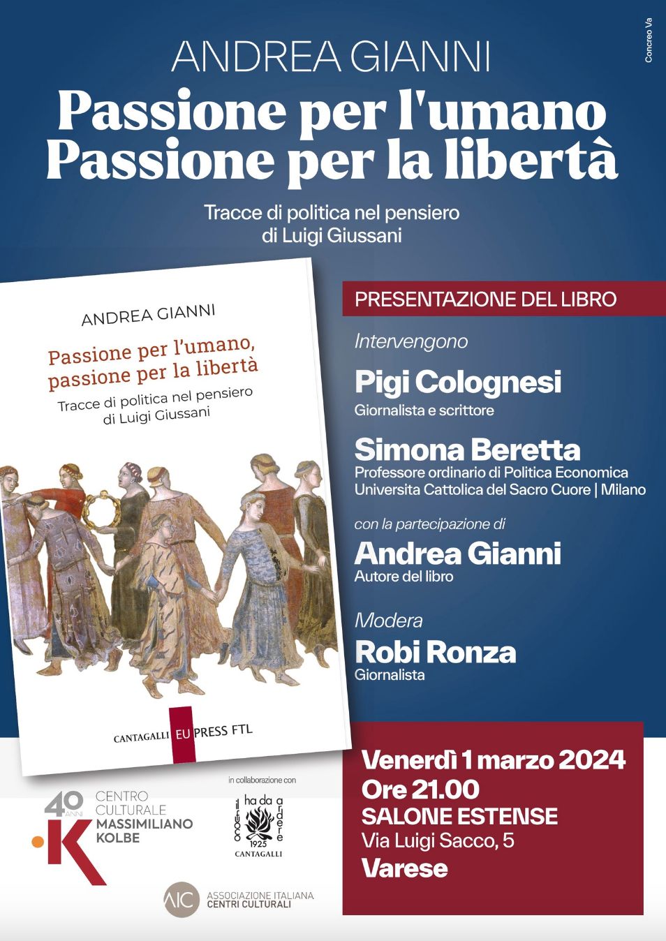 Featured image for “Varese: Passione per l’umano, passione per la libertà”