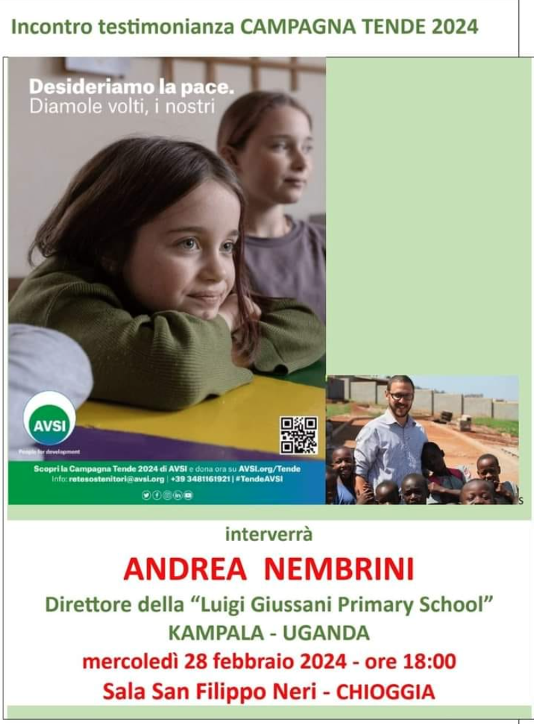 Featured image for “Chioggia: Incontro testimonianza Campagna Tende AVSI”