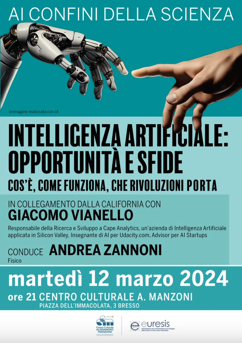 Featured image for “Bresso (Mi):  Ai confini della scienza. Intelligenza artificiale”