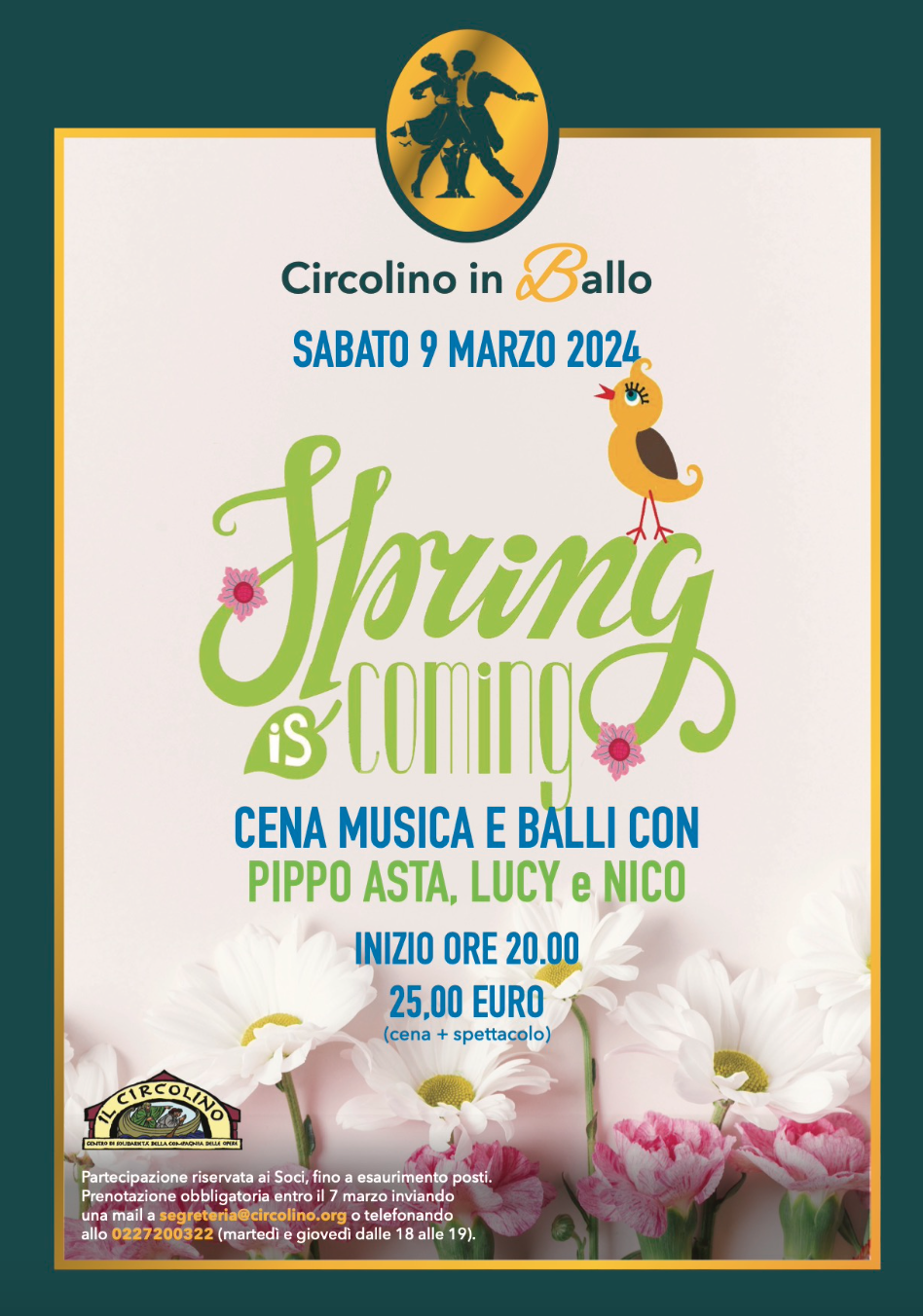 Featured image for “MIlano: Spring is coming. Cena, musica e balli”