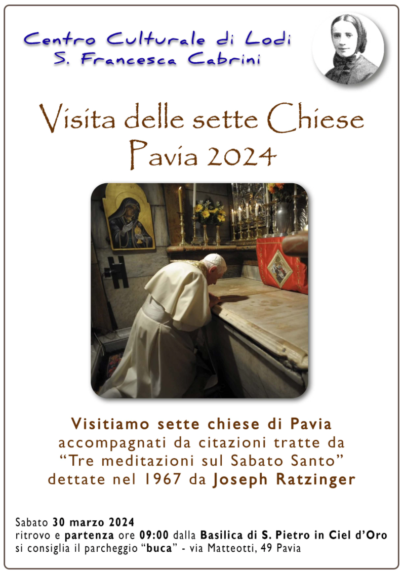 Featured image for “Lodi: Tre meditazioni sul Sabato Santo. Pavia 2024”