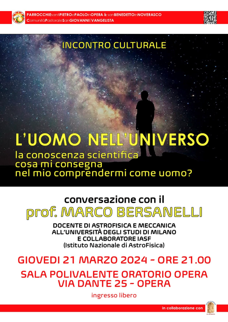 Featured image for “Opera (Mi): L’uomo nell’universo, con Marco Bersanelli”