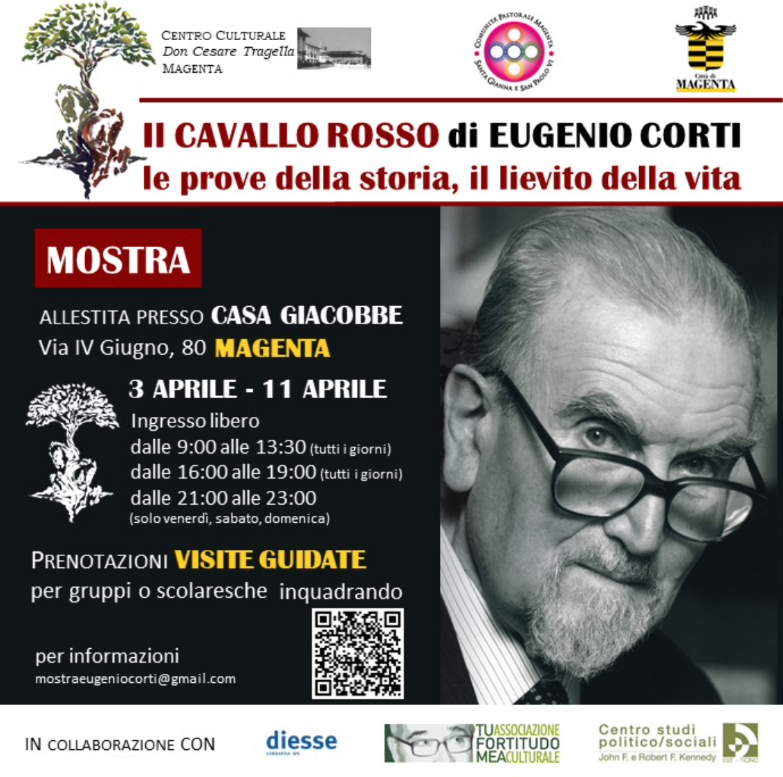 Featured image for “Magenta (Mi): Il cavallo rosso di Eugenio Corti. Mostra #meeting23”