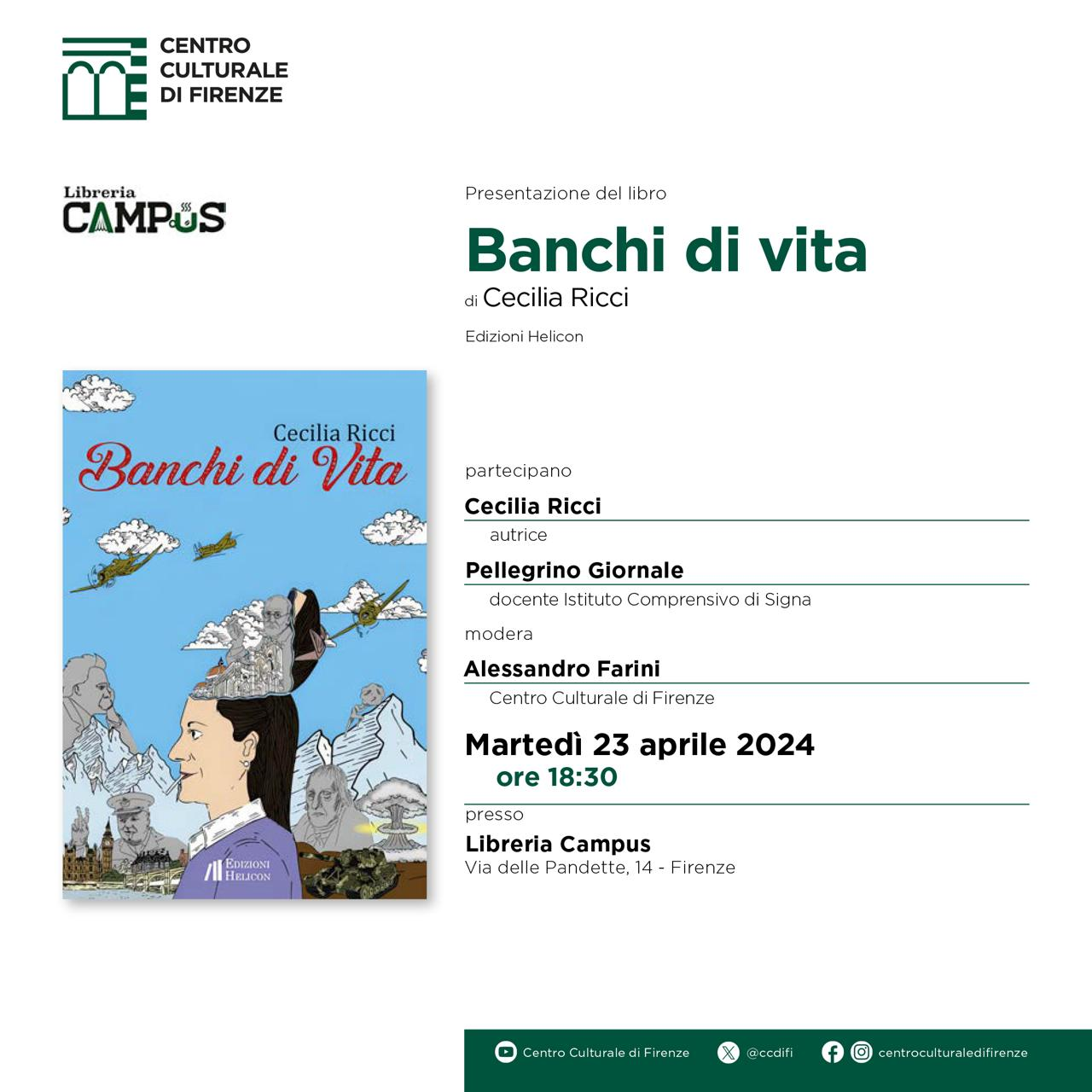 Featured image for “Firenze: Presentazione del libro “Banchi di vita””