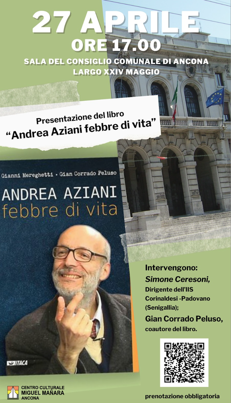 Featured image for “Ancona: Presentazione del libro, Andrea Aziani. Febbre di vita”