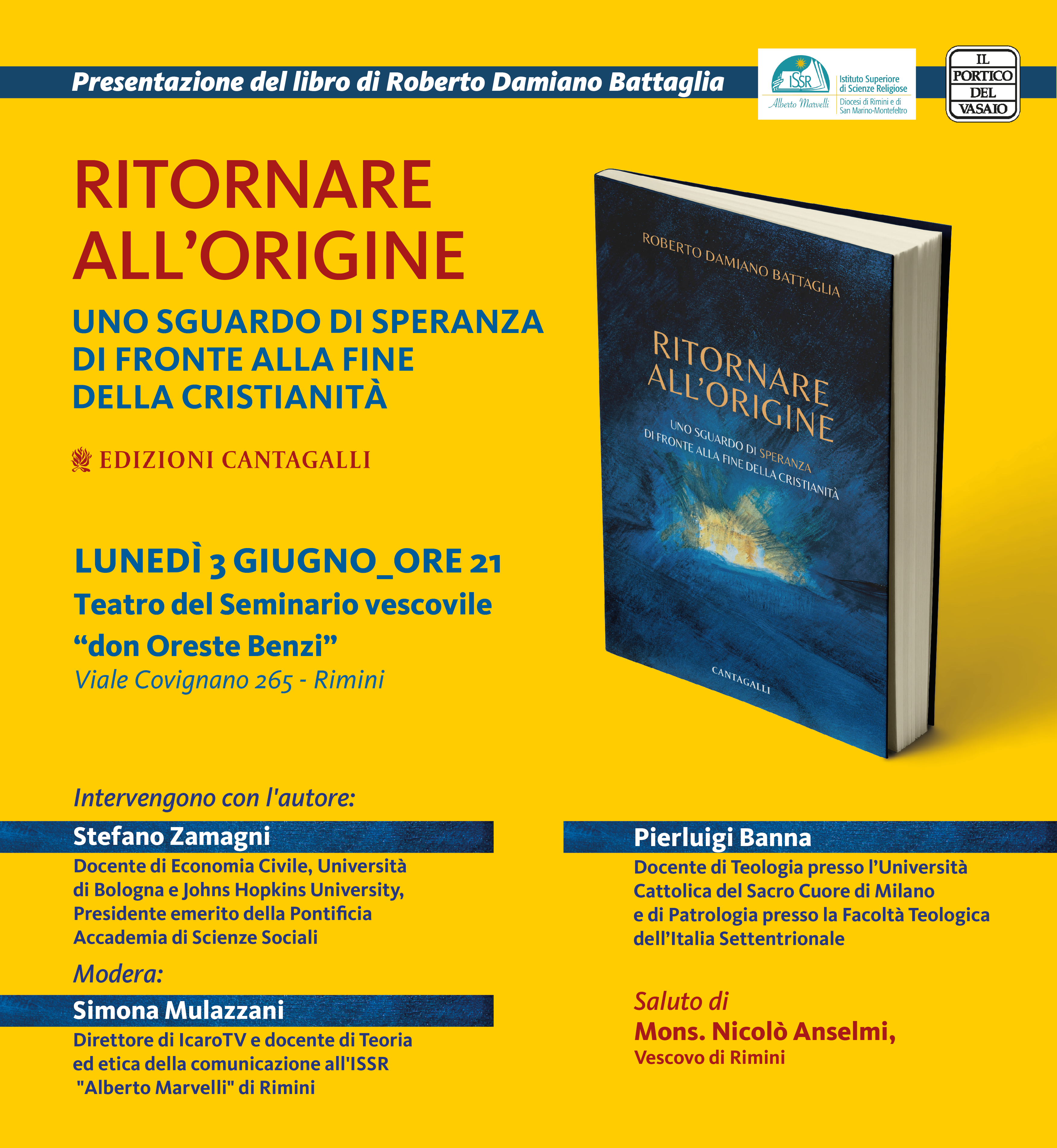 Featured image for “Rimini: Presentazione del libro di Roberto Battaglia. Ritornare all’origine”