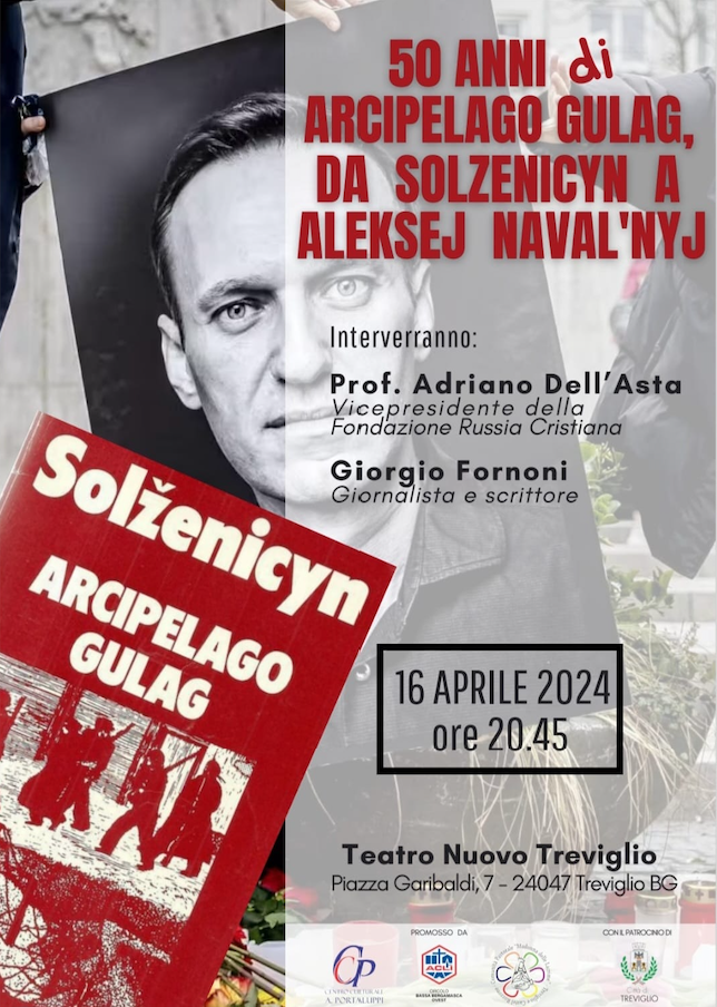 Featured image for “Treviglio (Bg): 50 anni di Arcipelago Gulag, da Solzenicyn a Aleksej Naval’nyj”