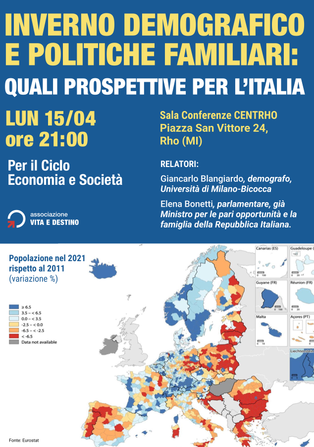 Featured image for “Rho (Mi): Inverno demografico e politiche familiari, quali prospettive per l’Italia”