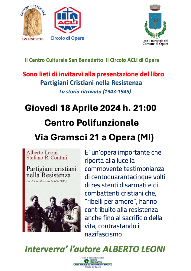 Featured image for “Opera (Mi): Partigiani cristiani nella Resistenza”
