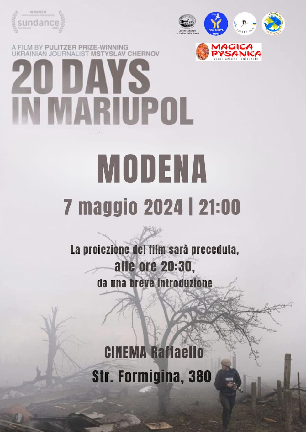 Featured image for “Modena: 20 days in Mariupol. Proiezione del film”