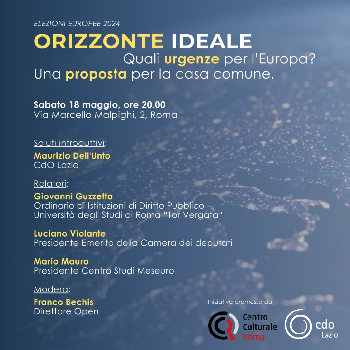 Featured image for “Roma: Orizzonte ideale. Quali urgenze per l’Europa?”