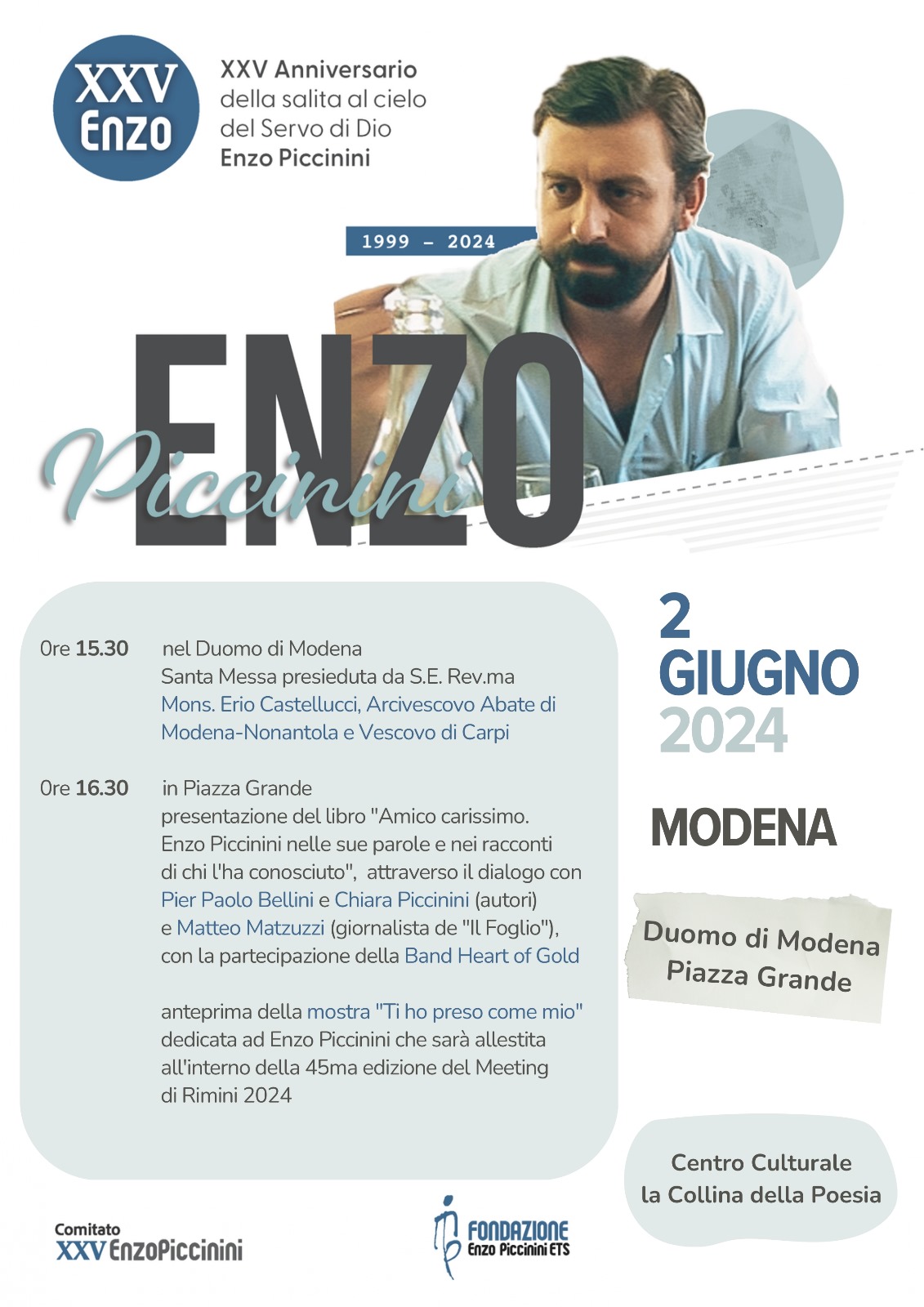 Featured image for “Modena: Presentazione del libro “Amico carissimo”. Enzo Piccinini”