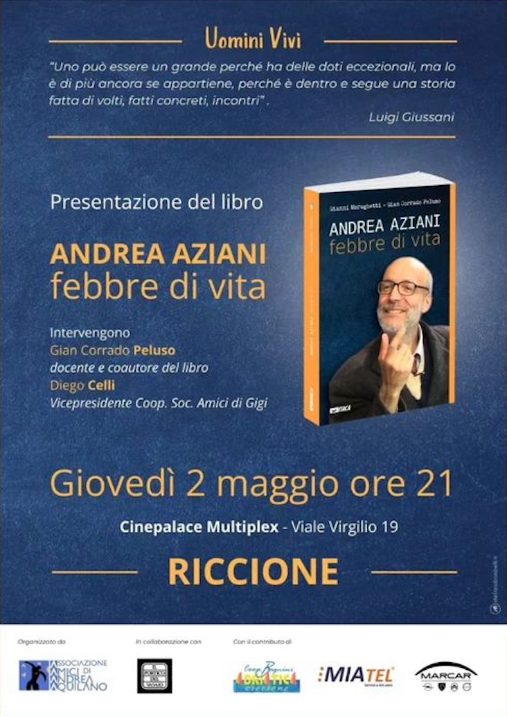 Featured image for “Riccione: Presentazione del libro Andrea Aziani, febbre di vita”