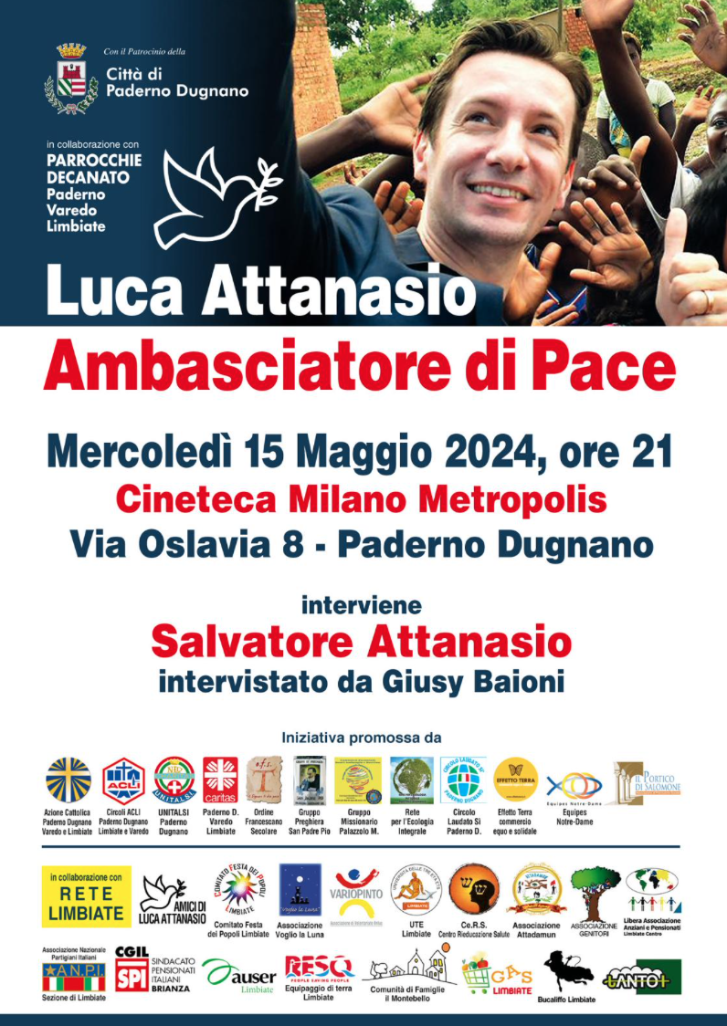 Featured image for “Paderno Dugnano (Mi): Luca Attanasio, Ambasciatore di Pace”