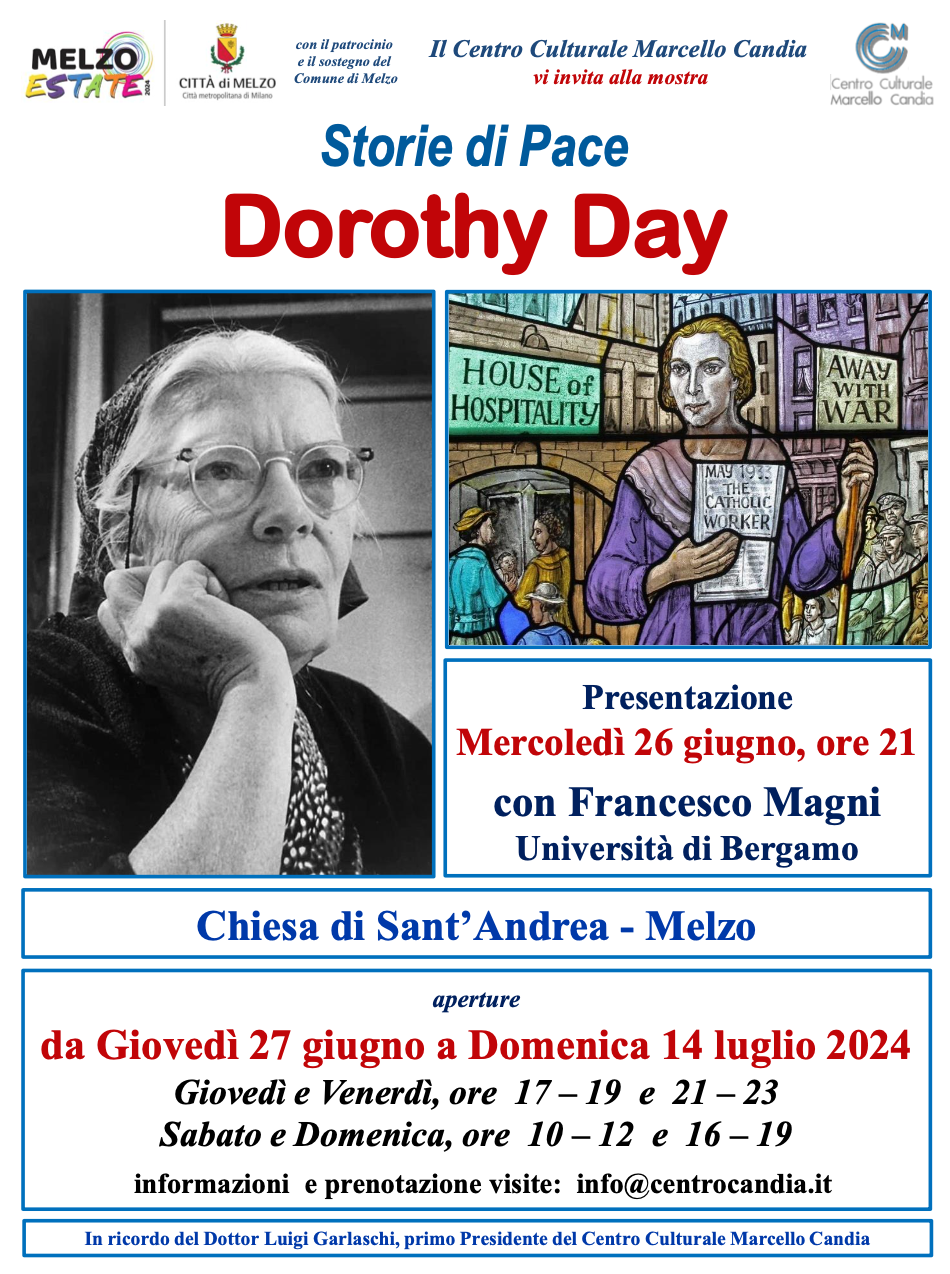 Featured image for “Melzo (Mi): Storie di Pace. Dorothy Day”