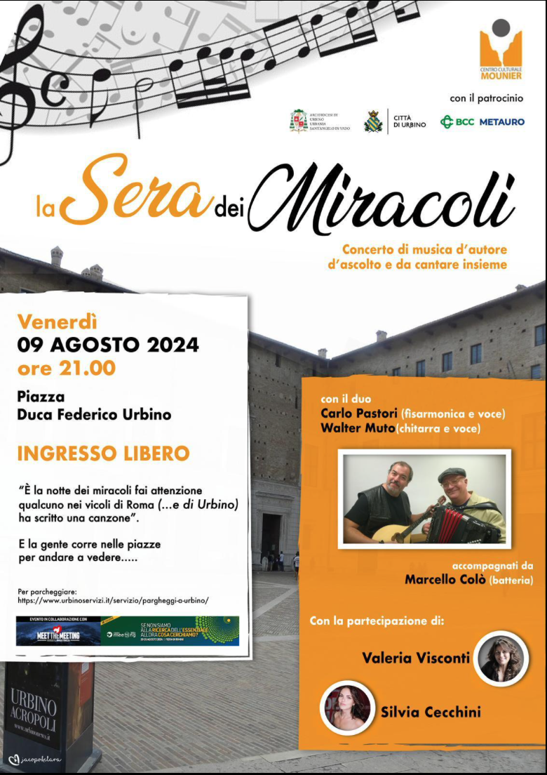 Featured image for “Urbino: La sera dei miracoli, Lucio Dalla e #meetthemeeting”