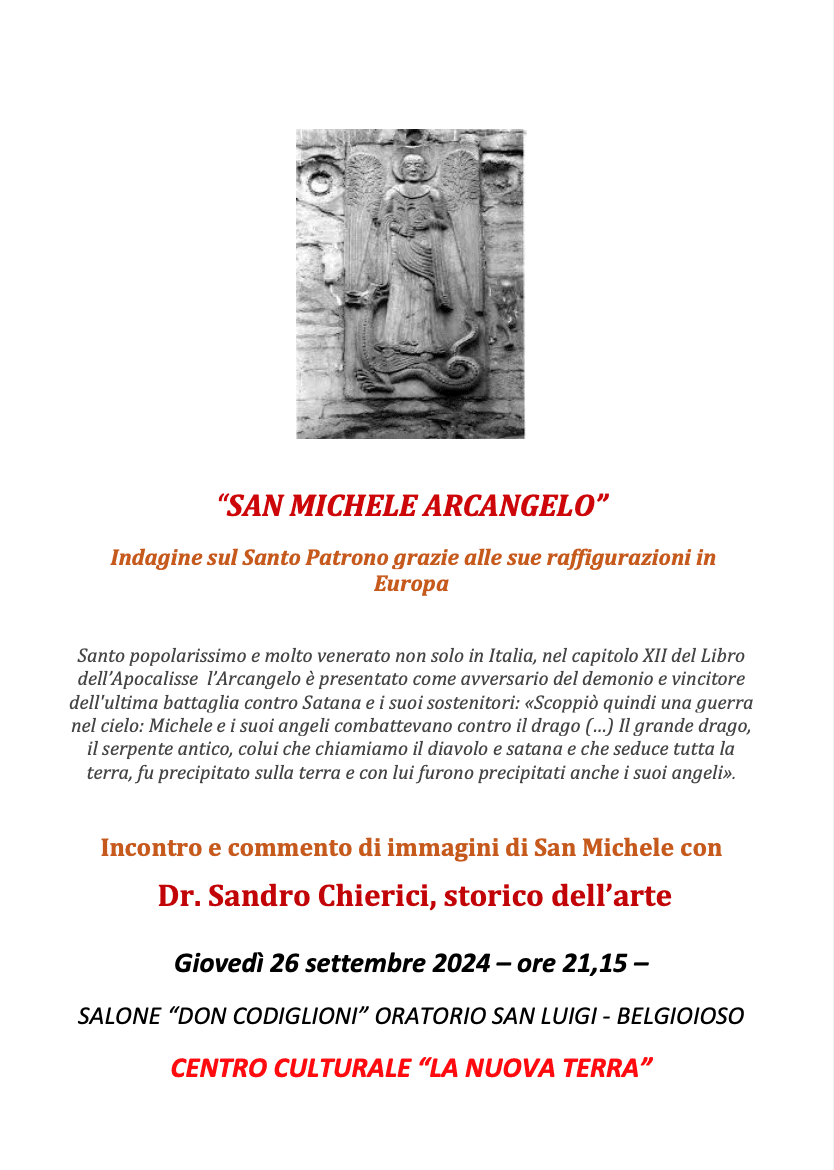 Featured image for “Belgioioso (Pv): Incontro e commento di immagini di San Michele Arcangelo”