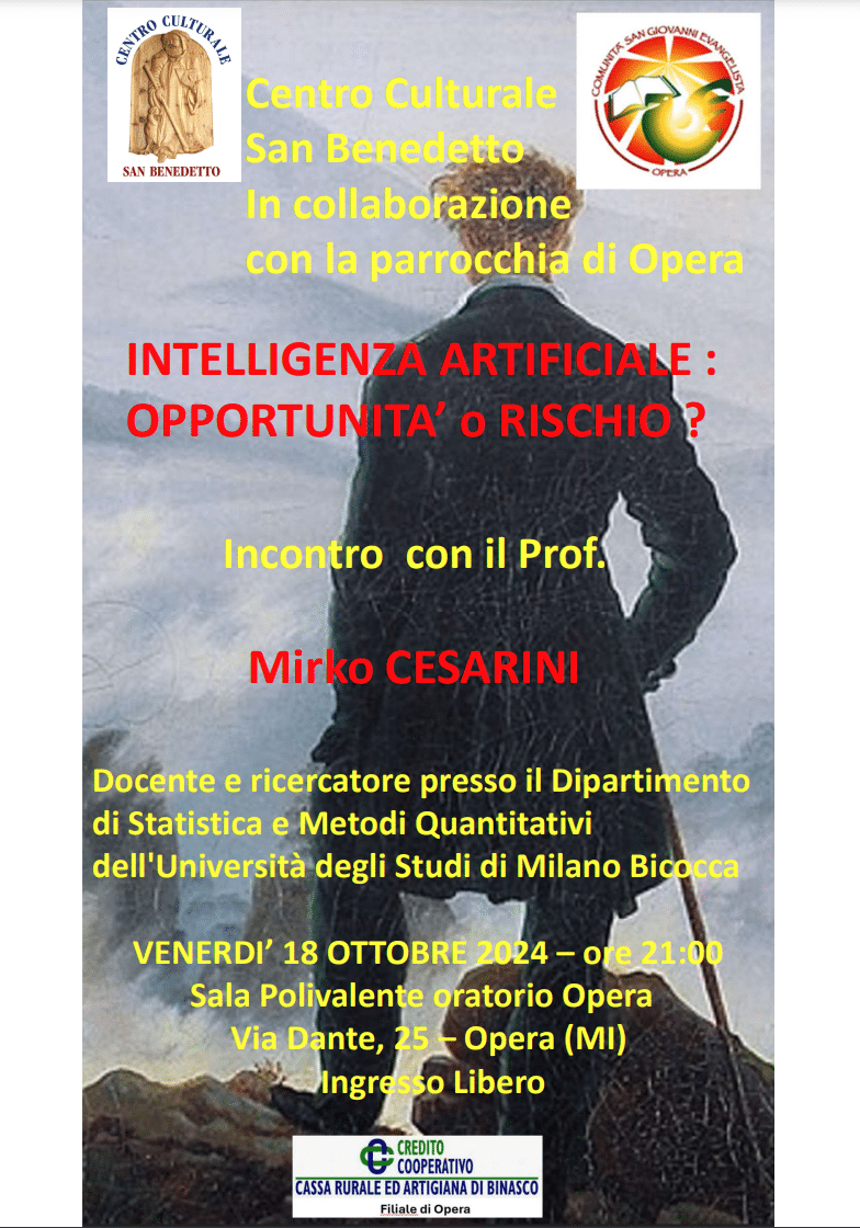 Featured image for “Opera (Mi): Intelligenza artificiale: opportunità o rischio?”