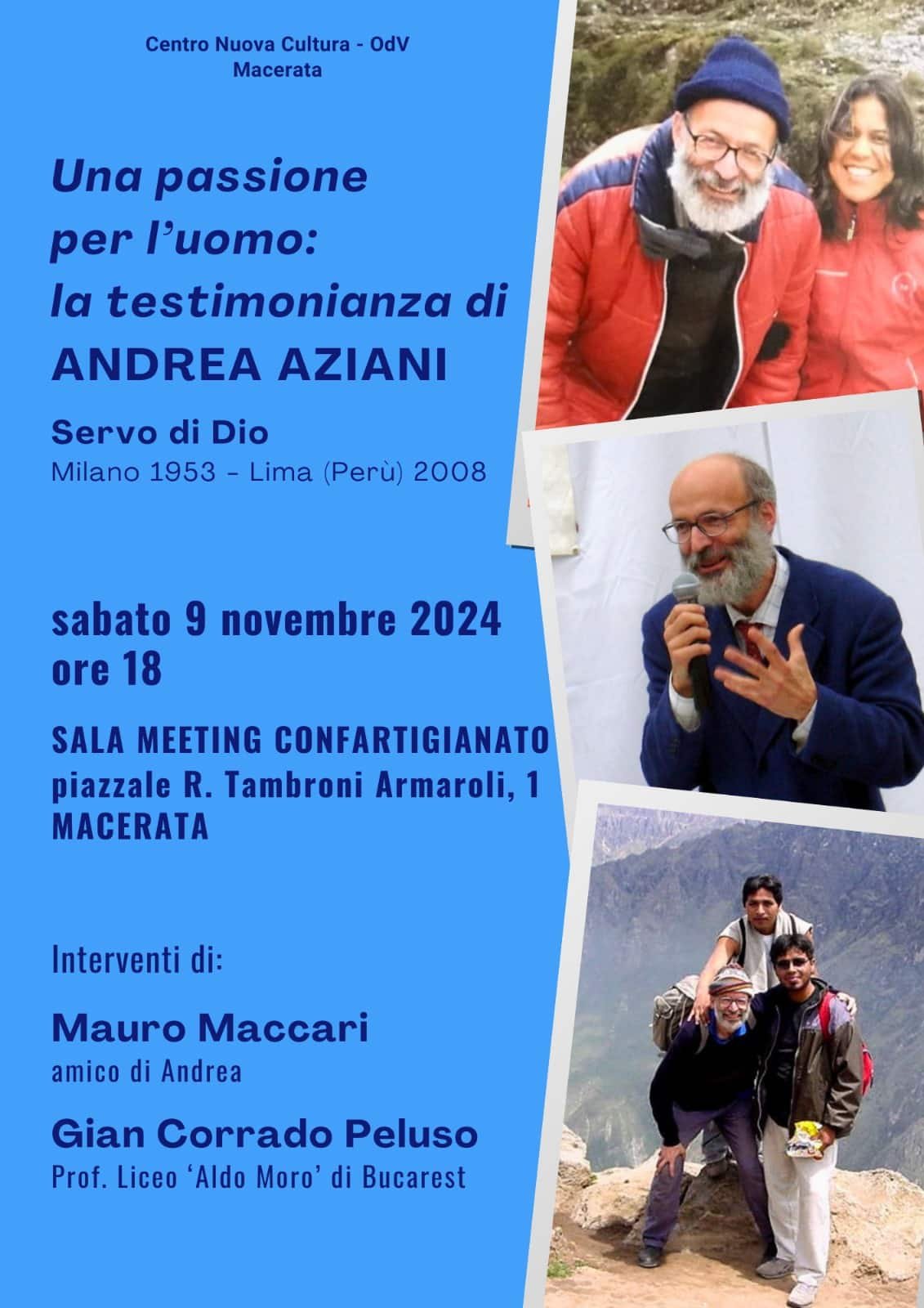 Featured image for “Macerata: Una passione per l’uomo, la testimonianza di Andrea Aziani”