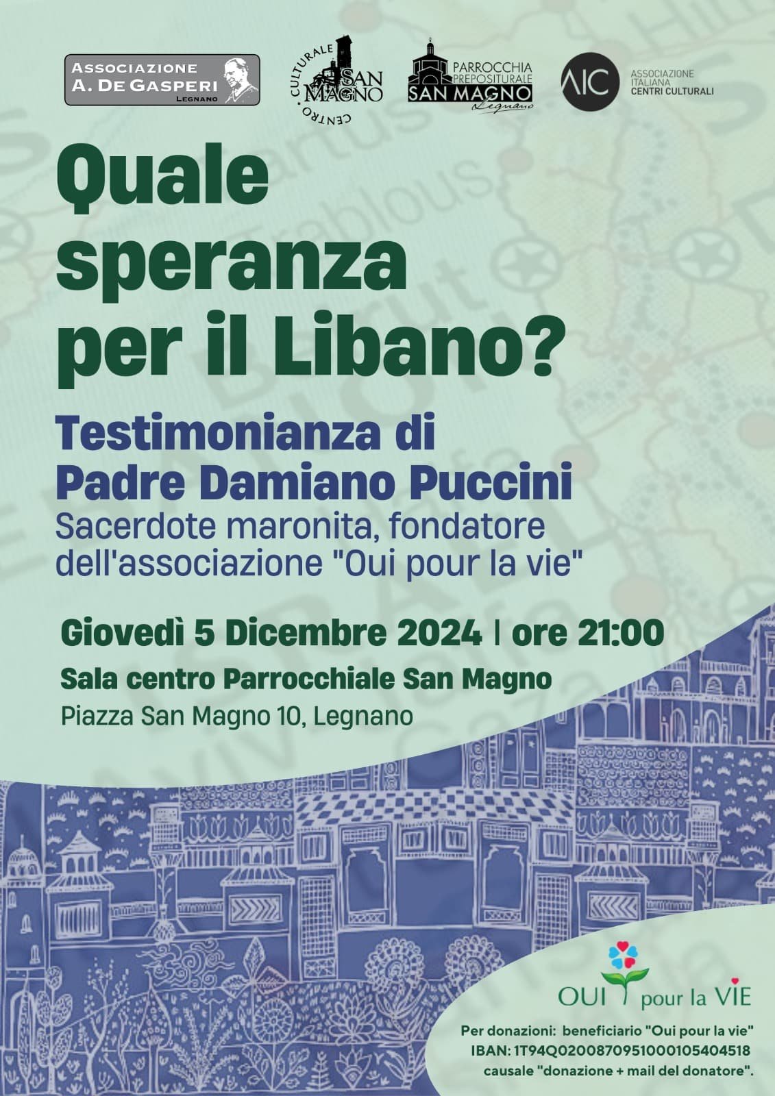 Featured image for “Legnano: Quale speranza per il Libano, testimonianza di Padre Puccini”