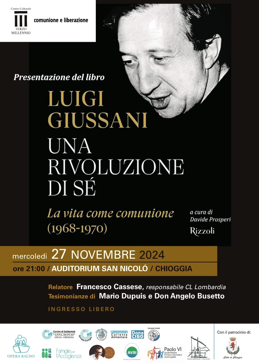 Featured image for “Chioggia: Presentazione del libro “Una rivoluzione di sé”. La vita come comunione”