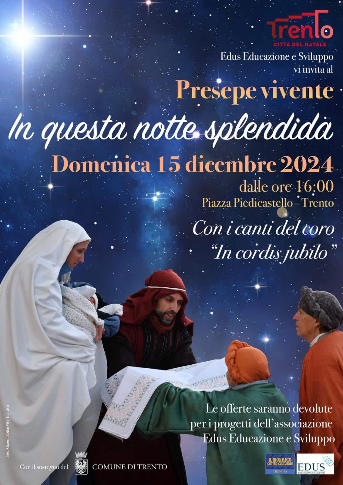 Featured image for “Trento: Presepe vivente. In questa notte splendida..”