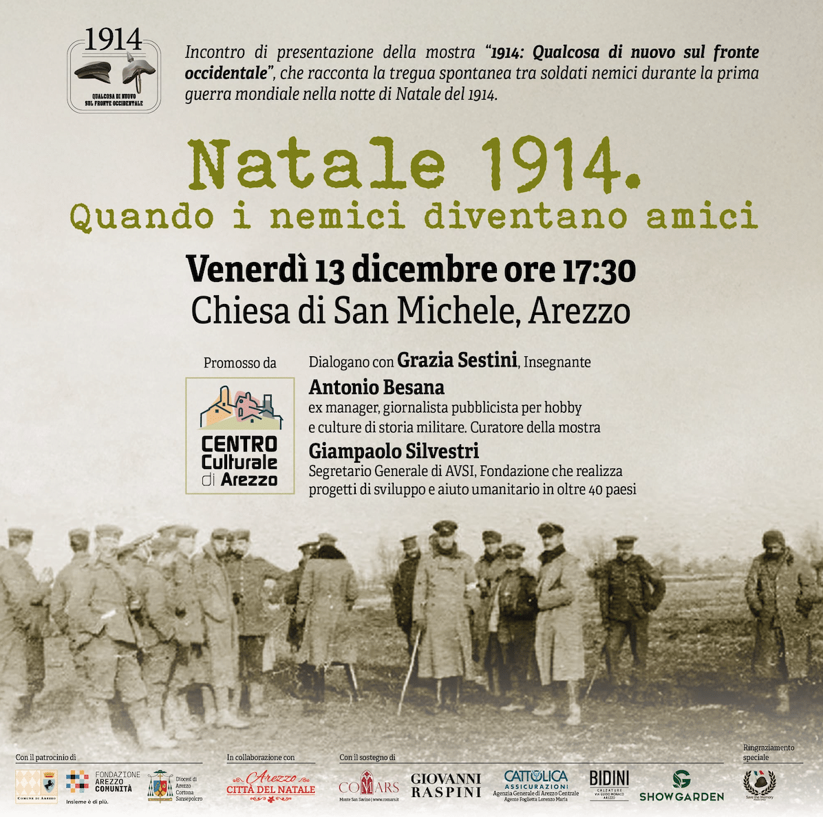 Featured image for “Arezzo: “1914: Qualcosa di nuovo sul fronte occidentale””