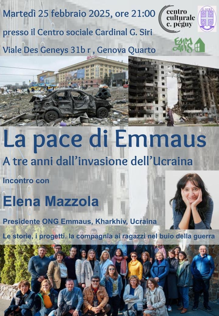 Featured image for “Genova: La pace di Emmaus. Le storie, i progetti. la compagnia ai ragazzi nel buio della guerra”