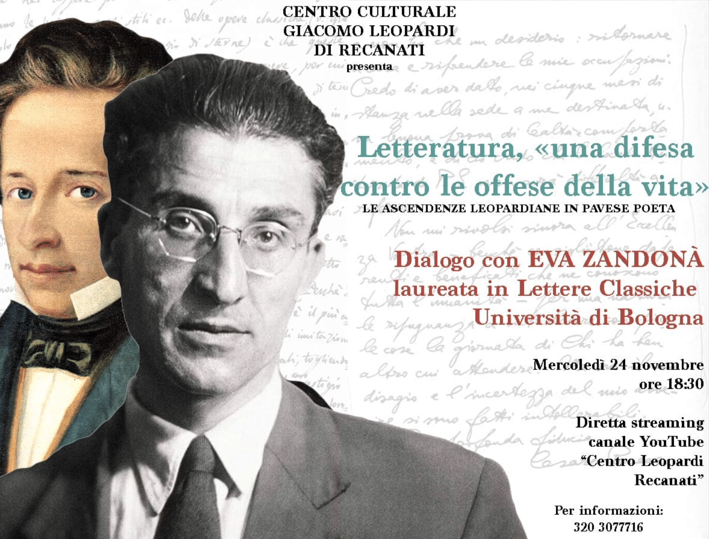 Featured image for “Recanati: Letteratura, «una difesa contro le offese della vita»”