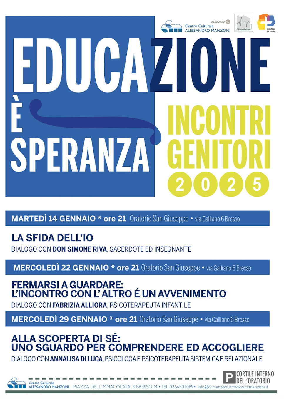 Featured image for “Bresso (Mi): Educazione è speranza. Incontro genitori 2025”