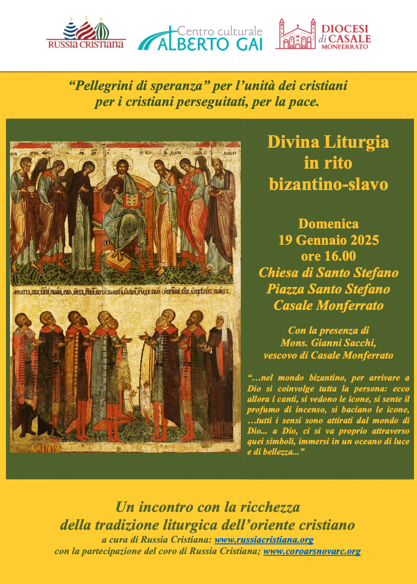 Featured image for “Casale Monferrato (AL): Divina liturgia in rito bizantino-slavo”